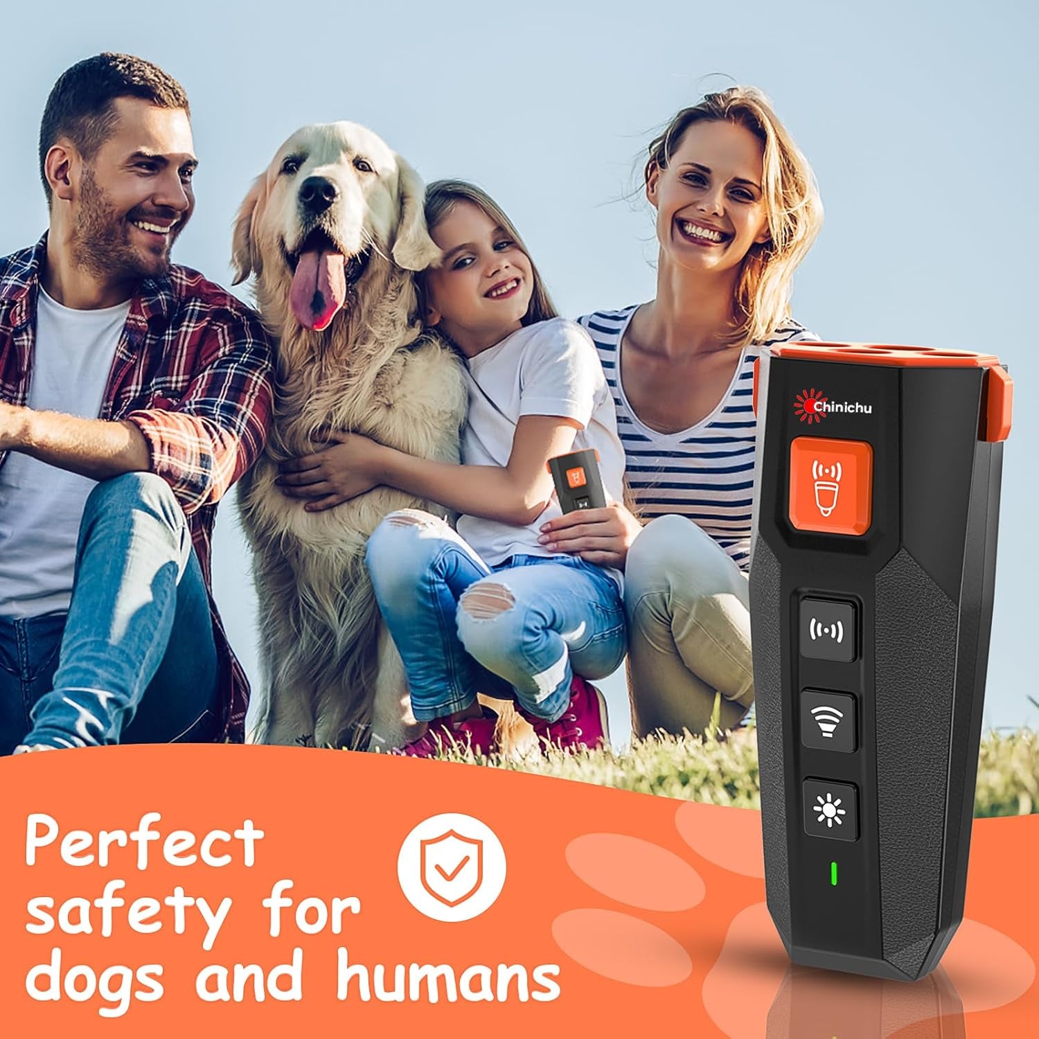 Newest Ultrasonic Dog Trainer Device – Bark Deterrent – Dog Training and Behavior Aids (Black)