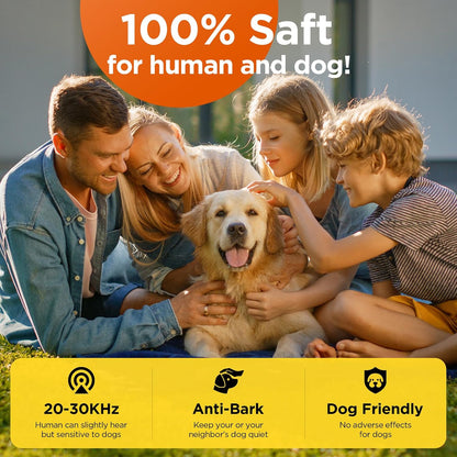 2024 Dog Bark Deterrent Device, Anti-Bark Device for Dog Training & Behavior Aid, No Need to Yell or Pat, Simply Point at the Dog within 35Ft, Ultra-Bright LED Flashlight | Bark Collar Alternative