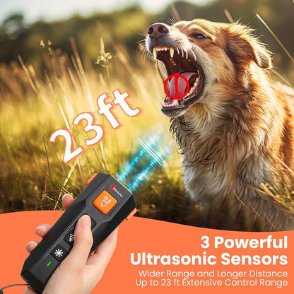 Newest Ultrasonic Dog Trainer Device – Bark Deterrent – Dog Training and Behavior Aids (Black)